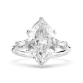 925 Sterling Silver Jewelry High Quality Halo Rings Cubic Zirconia 7*14 MM Marquise Rings Women Engagement Rings