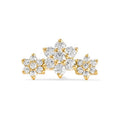 LOZRUNVE Shinning Diamond CZ Sweet 925 Sterling Silver Flowers Stud Earring Wholesale