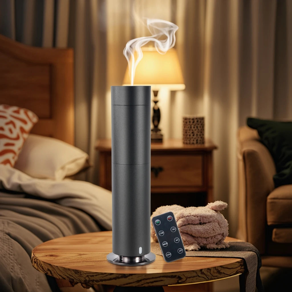 OEM Electric Remote Control Smart Timer 120ML Capacity Large Room Hotel Waterless Oil Diffuser Portable Metal Diffuser Household