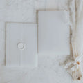 Wholesale Bulk Custom Print Translucence Blank Vellum Paper Jacket Invitation Card for Wedding Party Birthday Without Wax Seal