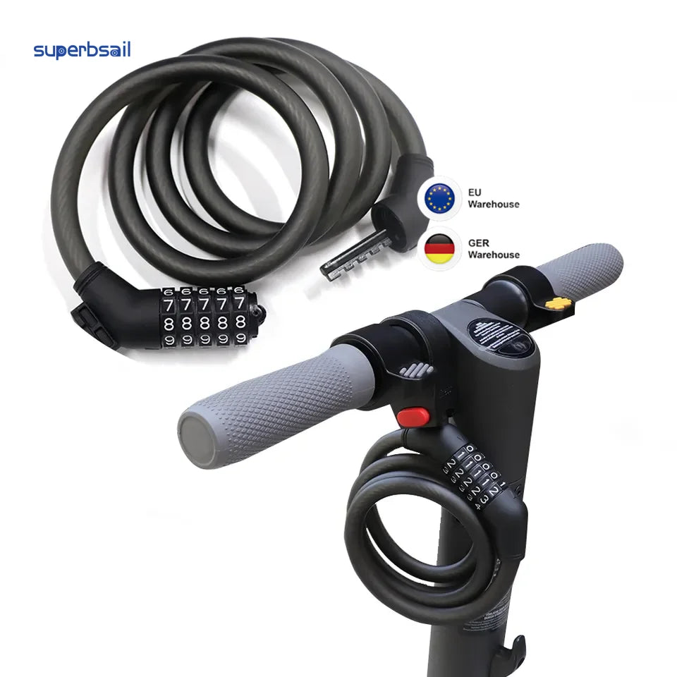 Superbsail Original Password Lock for Nine Bot Kicksooter MAX G30 E2 E22 E25 Mi Electric Scooter Anti-theft Security Lock