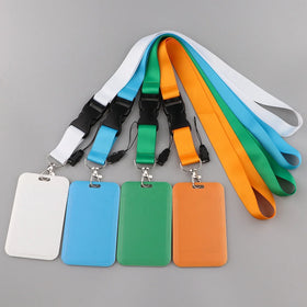 Id Card Holder Lanyards with Logo Design Custom Strong Id Badge Neck Lace