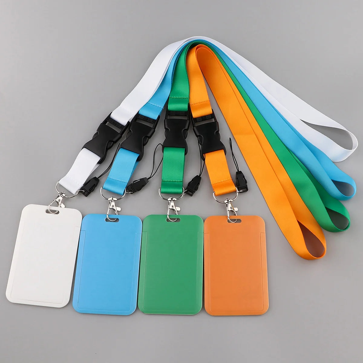 Id Card Holder Lanyards with Logo Design Custom Strong Id Badge Neck Lace