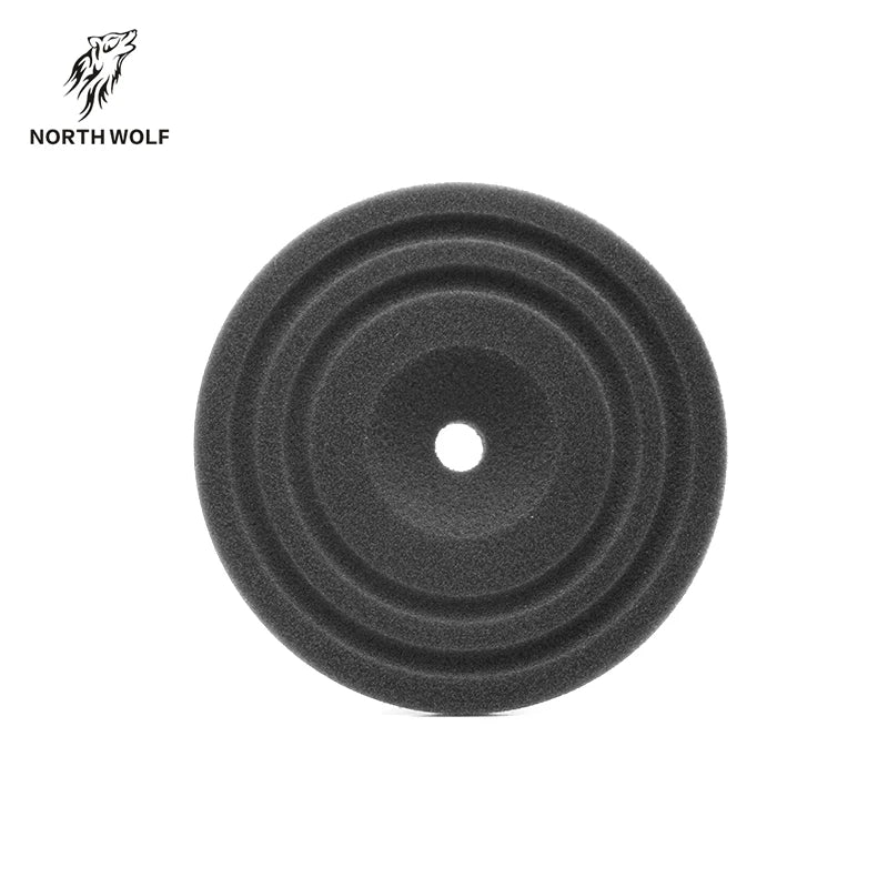 5-inch Black Foam Growth Ring Pattern Buffing Pads Flat Surface Auto Detailing Polish for Car Bodies OEM Customizable