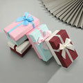 Creative Personality Box Empty White Cardboard Box With Ribbon Rectangle Gift Packaging Jewelry Boxes