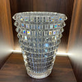 Modern Luxury Decorative Crystal Vase for Living Room Tabletop Transparent Premier Bottle Round Wedding Vase Gift
