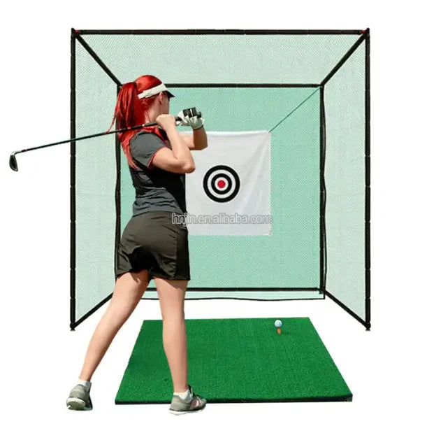 Golf Hitting Net With Target Cloth Golf Batting Cage Netting Golf Practice Training Net Indoor and Outdoor 10ft X 10ft X 10f MegaBDM