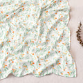 Happyflute Newborn Baby Swaddle Muslin Blanket Bamboo Cotton Fabric Super Soft Waterproof Flame Retardant Portable Cloth Towel