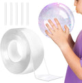 Double Sided Adhesive Acrylic Balloon Two Sided Nano Bubble Tape for DIY Craft Kit Party Favors and Fidget Toys