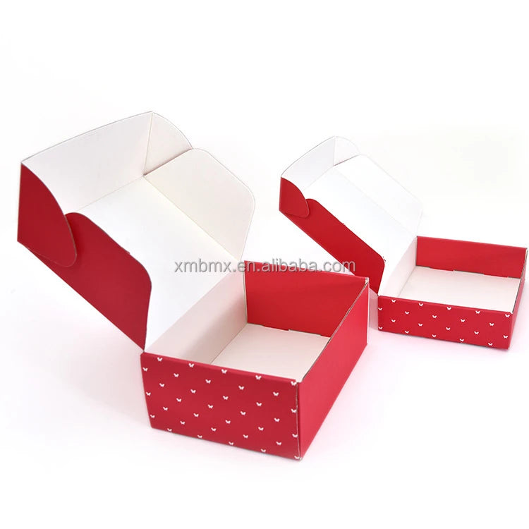 Wholesale Custom Corrugated Board Carton Flat Gift Shipping Food Mailer Boxes with Embossed Paper Inserts for Christmas