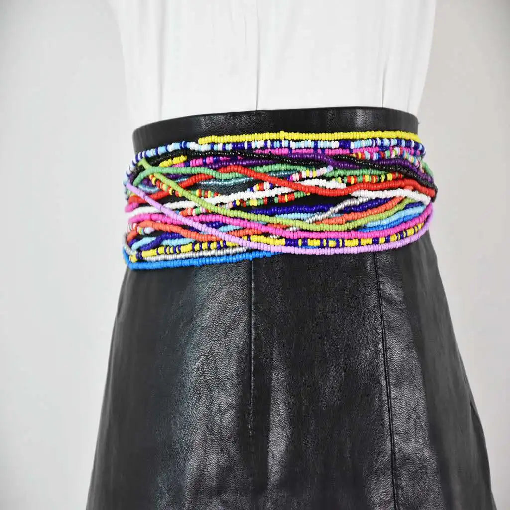 African Waist Beads Chains Jewelry Slimming Waist Bracelet Belly Chains Waist Necklace Maasai Beads