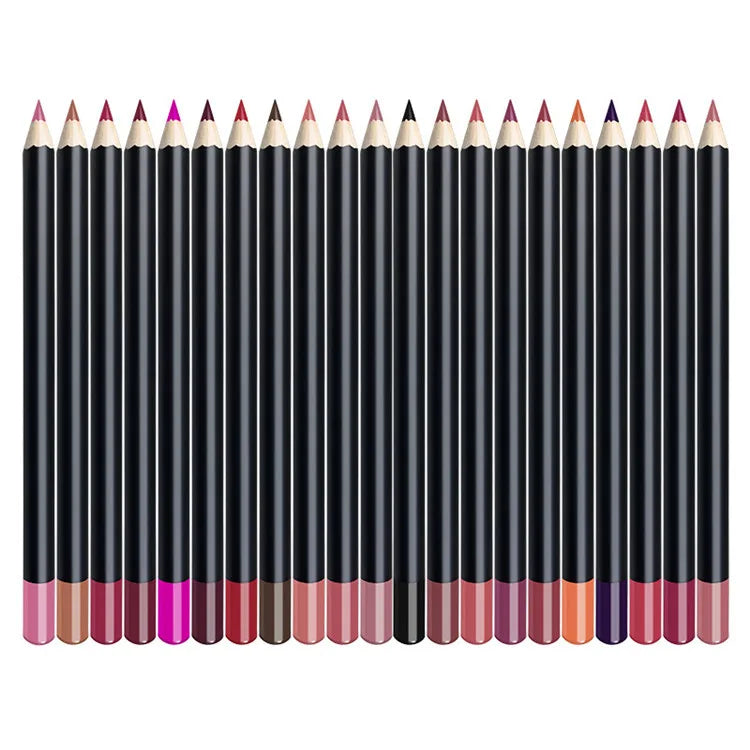 Wholesale Custom Private Label Lip Liners Pencil Waterproof Matte Velvet Lipliner Creamy Vegan Lip Liner