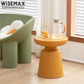 WISEMAX FURNITURE Nordic Living Room Furniture Round Side Table Green Plastic Frame Coffee Table for Home