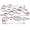 2pcs/lot 12mm 14mm 16mm 18mm 20mm 316 Stainless Steel Bangle Base Bracelet Blank Findings Tray Bezel Setting Cabochon Cameo
