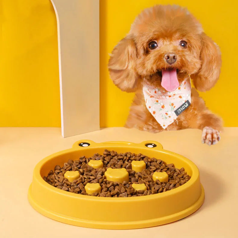 Wholesale Pet Products Anti-spill Large Dog Food Bowl Slow Feed Dog Bowl