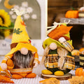 Harvest Festival Dwarf Decoration Knitted Fabric Maple Leaf Rudolf Doll Faceless Autumn Dwarf