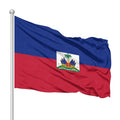 Promotional Product Customized 3x5ft Double Sided Digital Printing 100% Polyester Fabric Haitian Flag