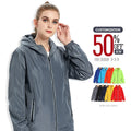 New Men's Waterproof Jacket Outdoor Sports Soft Shell Hooded Jacket Women's Running and Hiking Rainproof Jacket Windproof Men's