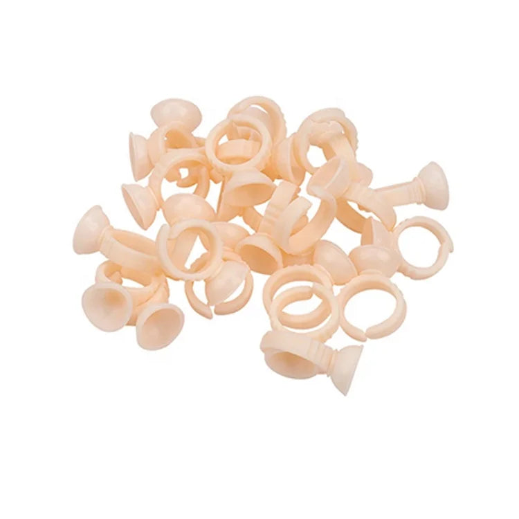 Glue Holder Silicone Eyelash Extension Tattoo Cup Disposable Ring Ink Cups
