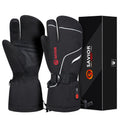 Professional Ski Snowboard Electric Glove Finger Heating Anti Slip Palm Long Battery Heated Gloves