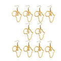 Yiwu Aceon Stainless Steel Adinkra Gye Nyame Earrings Ethnic Jewelry African Cultural Symbol Pendant Earring