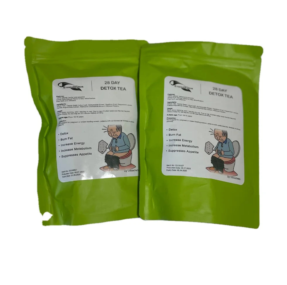 2025 Hot Selling Private Label High Quality 100% Natural Organic Herbal Slimming Tea with Vitamins for Adults in Box