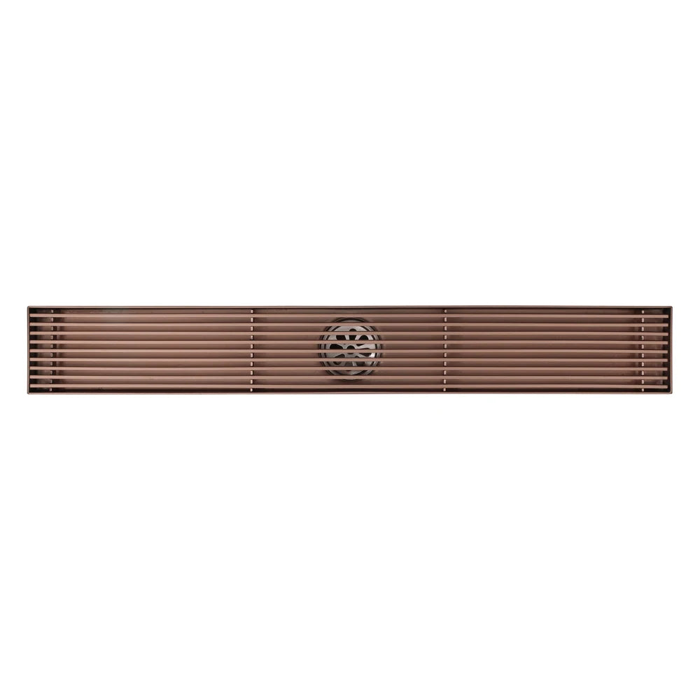 HONGDEC 24 Inch Rose Gold Floor Drain Bathroom Floor Drain Shower Floor Drain