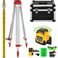 EU VEVOR Laser Level 360 Rotary Self Leveling Measuring Automatic Rotating Green Beam with Receiver Remote Control Carrying Case