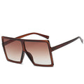 Custom Logo Gradient Sunglasses for Women 2023 Ladies Oversized Ladies Shades UV400 Optical Personalized Big Plastic Frame