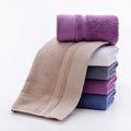 Wholesale 100% White Cotton Cut Pile Facial Towel Quick-Dry Luxury 5 Star Hotel Quality Plain Style Custom Logo for Home Use