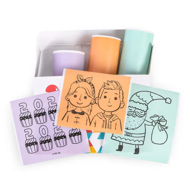 Phomemo T02 Transparent Sticker Three-proof Sticker Papers White Color for T02 Printer