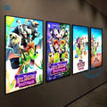 Ultra Slim Rectangle Aluminum Frame LED Light Box Backlit Bright Advertising Sign Poster Frame