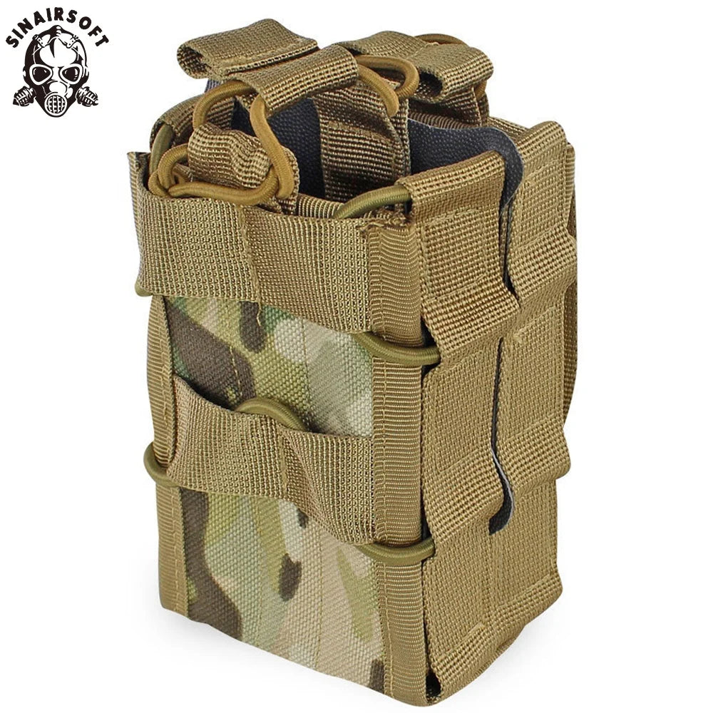 Molle Series 1000D Nylon Multi-Camo Tactical Magazine Pouch PC and Polyester Outdoor Usage