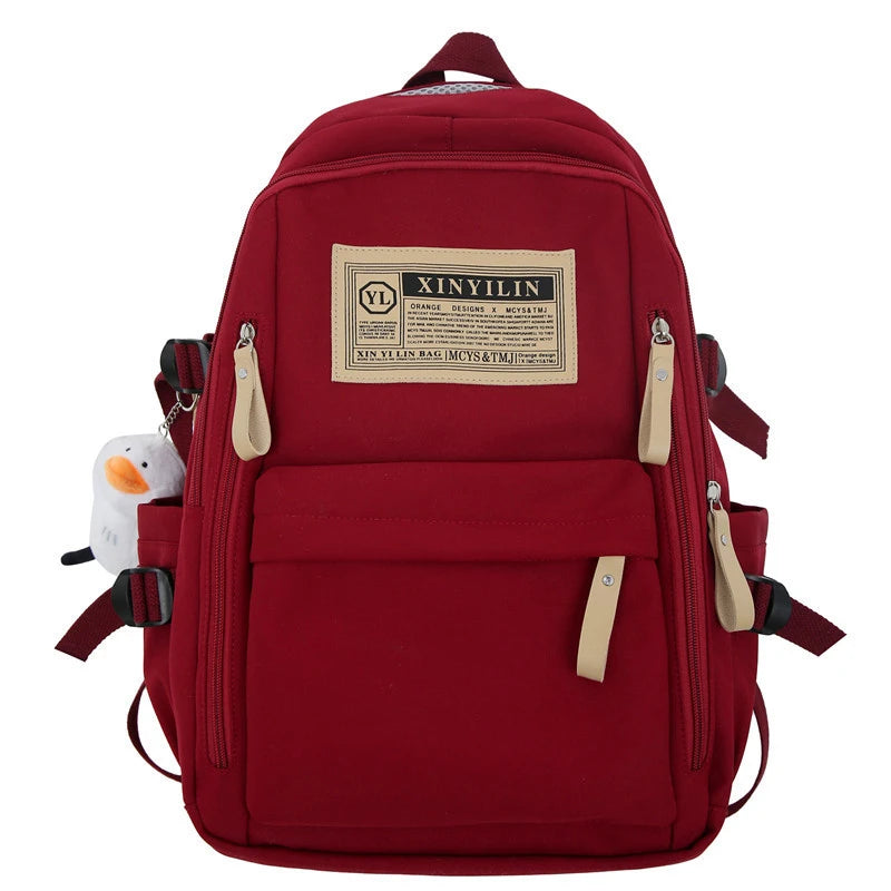 Backpack Simple Large Capacity Travel Backpack Fashion Casual Student Schoolbag One Piece Dropshipping 0100