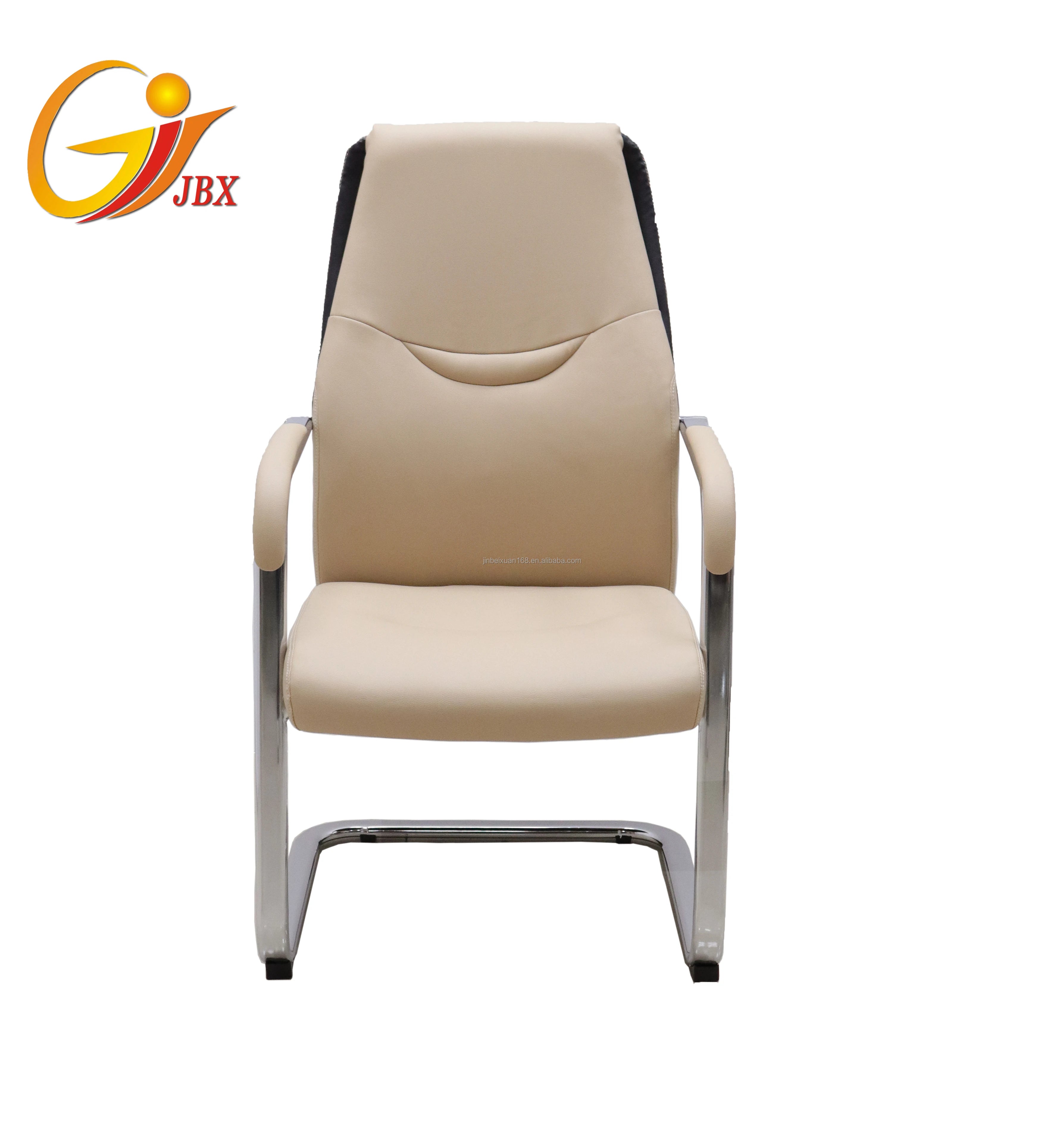 Yellow PU Synthetic Leather Swivel Chair Strong Durable Fixed Contemporary Design Home Office Adjustable Height Rocking Movement