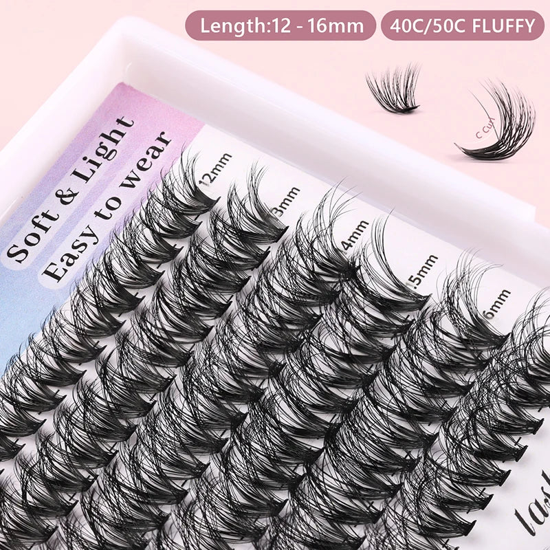 Qiaoti Beauty Eyelash Supply Eyelash Set Cluster Eyelashes Cluster Lashes Natural Diy Lash Extensions Diy Lashes