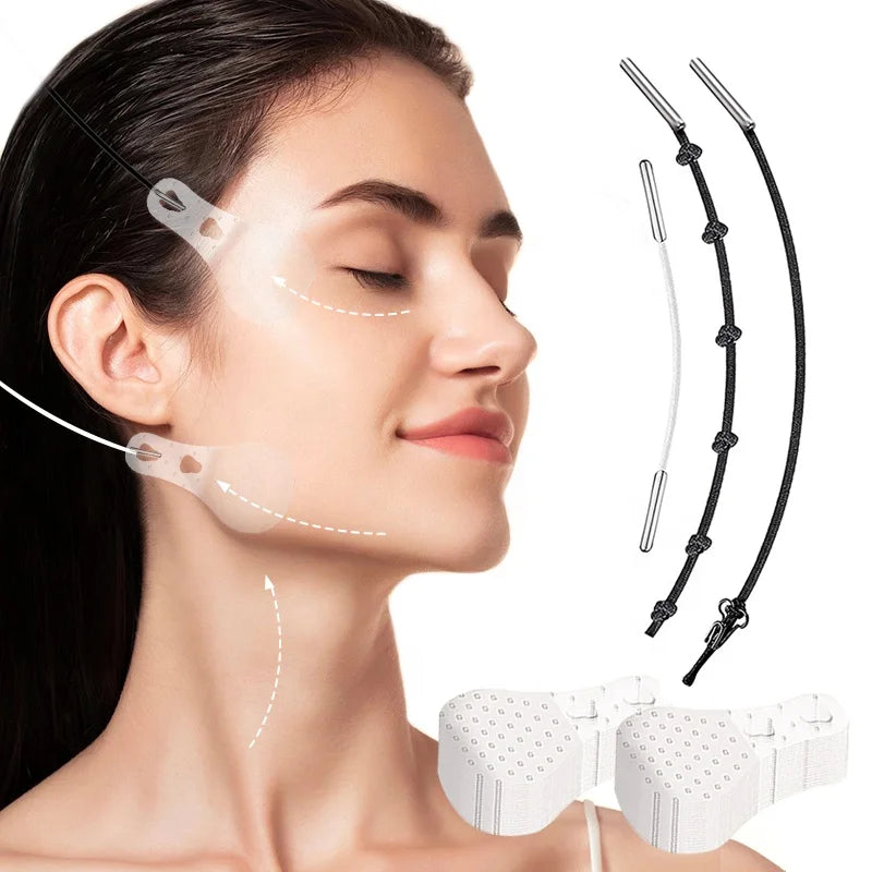 Refill 40 Piece Set Waterproof Face Lift Tape Instant Face  and Neck Lift Secret Eye Lift Tape and Bands Face Make up Tools