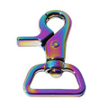 Wholesale Luxury Vintage Rainbow Zinc Alloy Snap Hook Hardware for Handbags Adjustable Shoulder Strap Dog Buckle