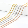 3color 60cm Stainless Steel Necklace Snake Chain Twisted Design for DIY Jewelry Making Findings & Components