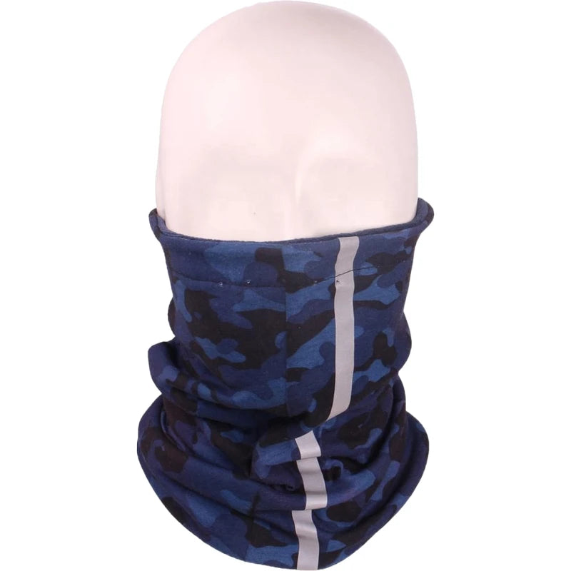 Excellent Multifunction Custom Reflective Band Tube Scarf Polar Fleece Camo Neck Warmer GECKO MASTER