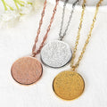 Men Women Praying Muslim Quran Allah  Pendant Stainless Steel Islamic Arabic Necklace Gift Gold Plated Islam Jewelry