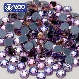 VDD 037 Angel Violet High Quality Hot-Fix Glass Rhinestone Crystal Flatback Strass Stones DIY Garment Decoration Wedding Dress