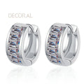 Fine Jewelry Emerald Cut 1.8CT Moissanite Earring Studs 925 Sterling Silver Wedding Earrings for Women