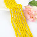 4mm Siam Tire Glass Beads Crystal Rondelle Faceted Loose Beads for Jewelry Making Bracelet