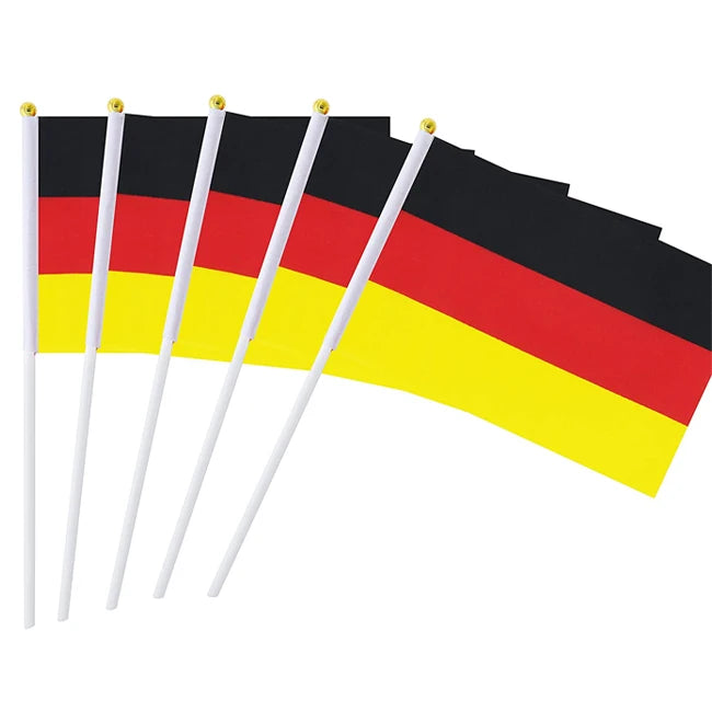 Customizable Small Hand Flag German Flag Polyester Custom Waving Flag Outdoor
