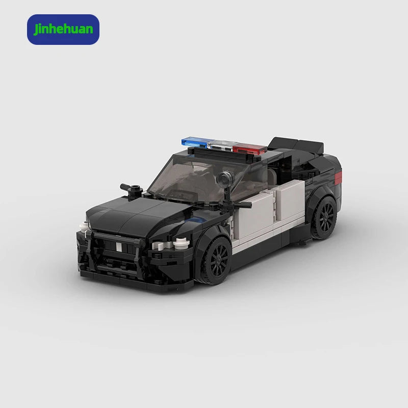 Cheap Building Block Sets White and Black Police Building Blocks for Girls Toys Building Block Sets Car