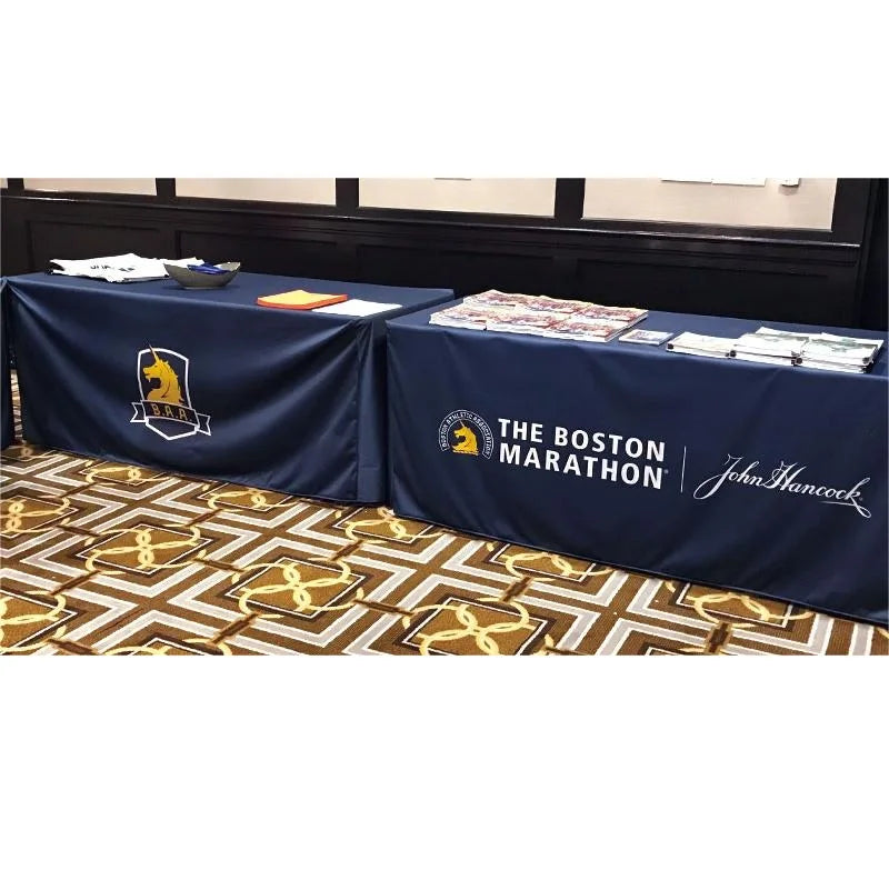 Big Promotion Custom 4ft 6ft 8ft  Table Cloths Rectangle Fitted Table Cover Stretchable Tablecloth Polyester Table Cover