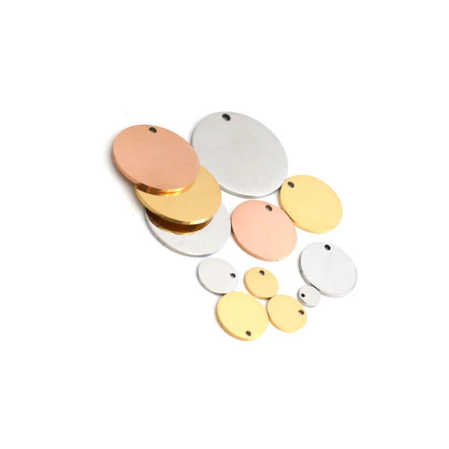 Custom Logo Pet ID Tag Dog Tag Engraved Stainless Steel Necklace Blank Plate Stamping Tags Metal Crafts Product