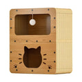 Indoor Modern Animal Design Pet House and Furniture-Cat Scratching Post with Hanging Balls for Large Spaces and Multiple Cats