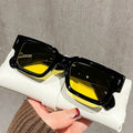 2025 High Quality Plastic Wholesale Sunglasses Mens Women Custom Logo Luxury Thick Square Frames Rectangle TAC Sun Glasses